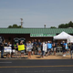 Protesters display signs during a rally in support of Officer Darren Wilson on Aug. 23, 2014, in St. Louis.
Michael B. Thomas/AFP/Getty Images